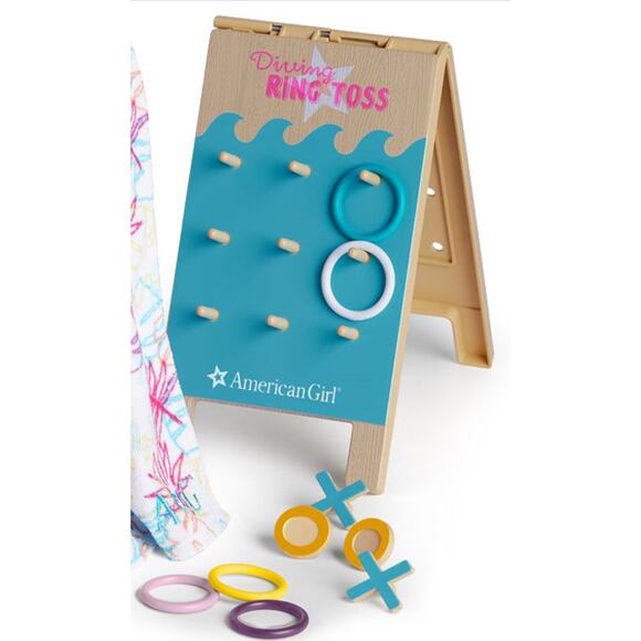 NEW 12pc American Girl Doll 2 in 1 TIC TAC TOE & RING TOSS GAMES Toy Accessories - Picture 3 of 10